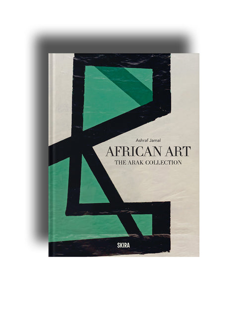 Book cover of 'African Art: The Arak Collection' by Astrid Jamal with geometric design